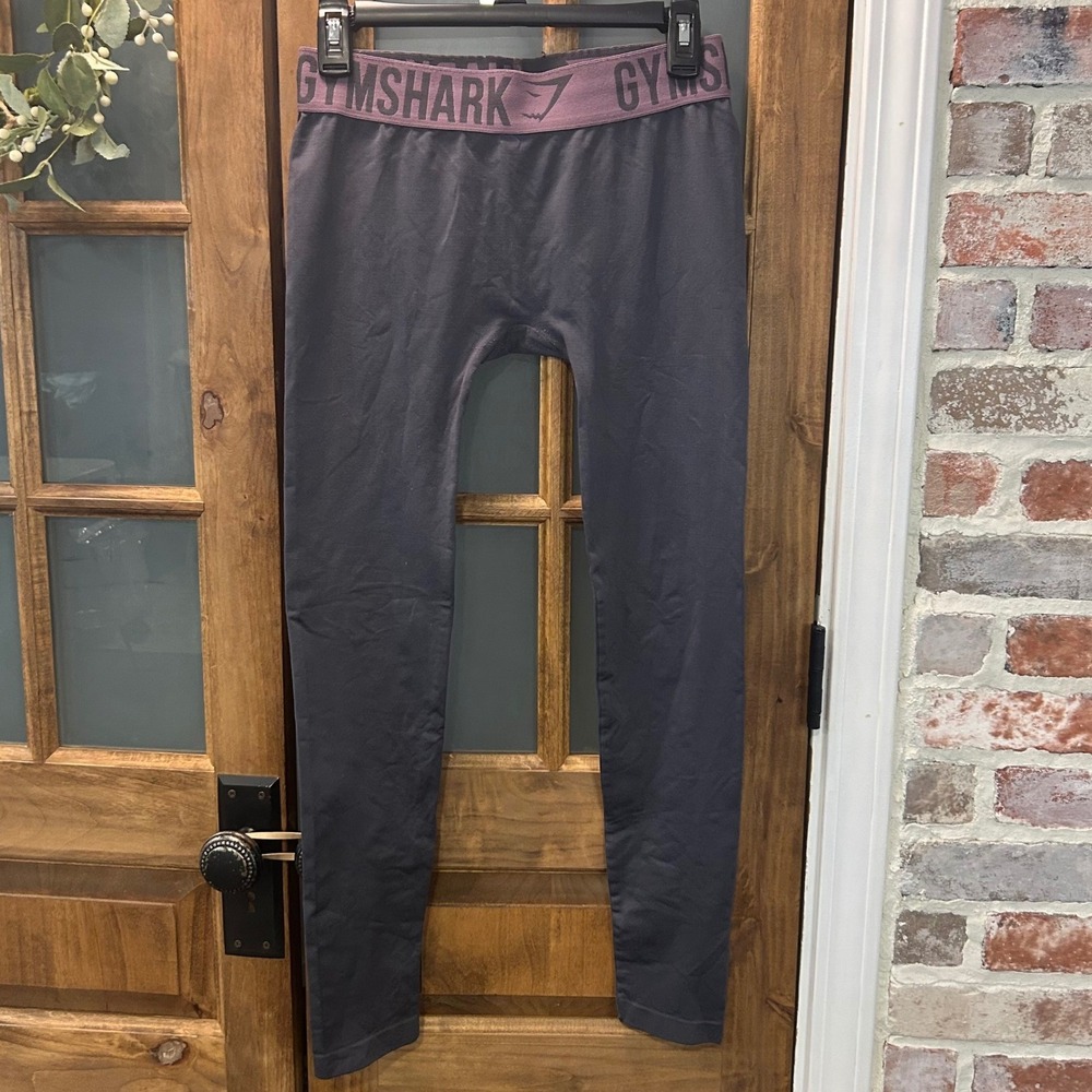 Gymshark Womens Seamless Leggings Size S Charcoal Grey‎ Athletic Workout